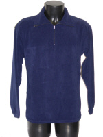 Maglia in microfibra blu
