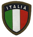 SCUDETTO ITALIA PLASTIFICATO CON VELCRO