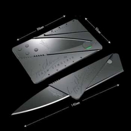 coltello a carta di credito