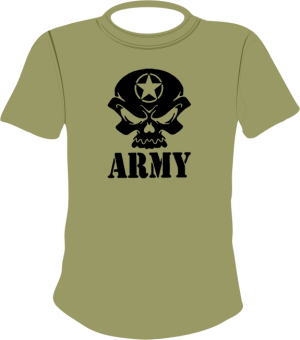001skull army tan